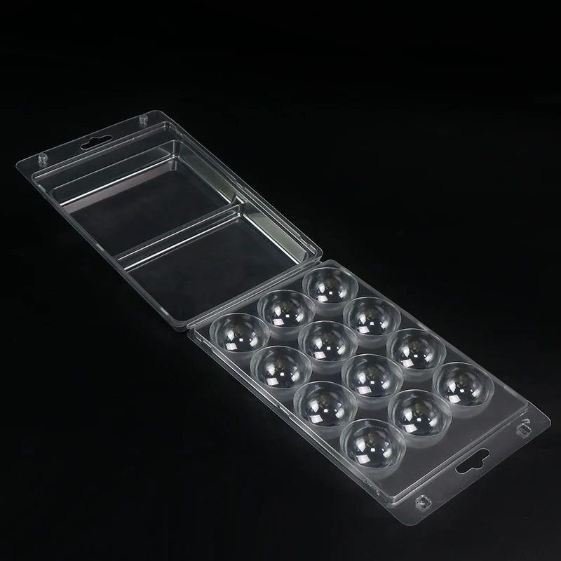 Blister Packaging Box Reusable Custom Clamshell Blister Package for Golf or Tennis Ball Clam Shell Packaging