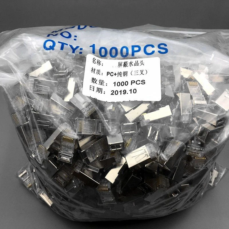 Factory Male Female 8p8c Stp Ftp Utp Connectors Cat5e Cat7 Cat6a Ez ...