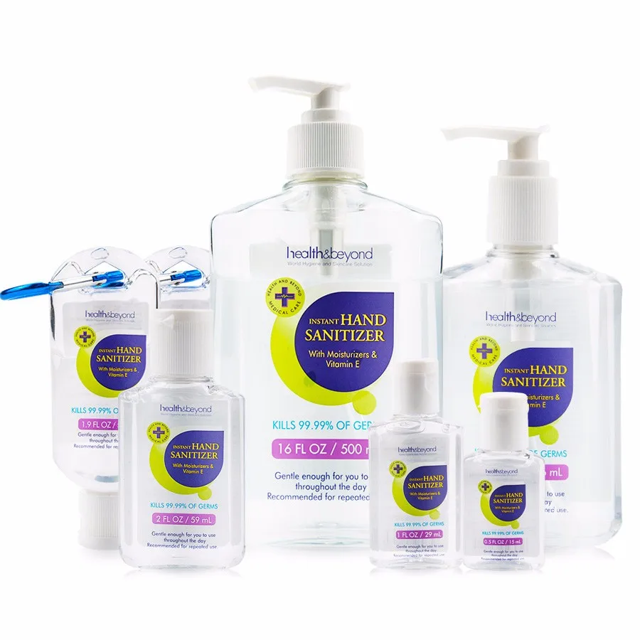 Healthandbeyond 59ml 118ml 236ml0.9gcustomized All Natural Hand Sanitizer for Hospital Use Wash-free Hand Sanitizers