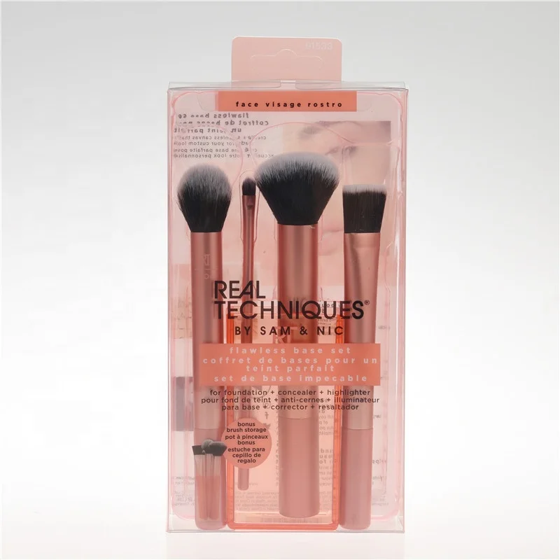 ACETATE Packaging Box With Blister Insert Make up Brush Makeup Brush SET Clear Plastic Box