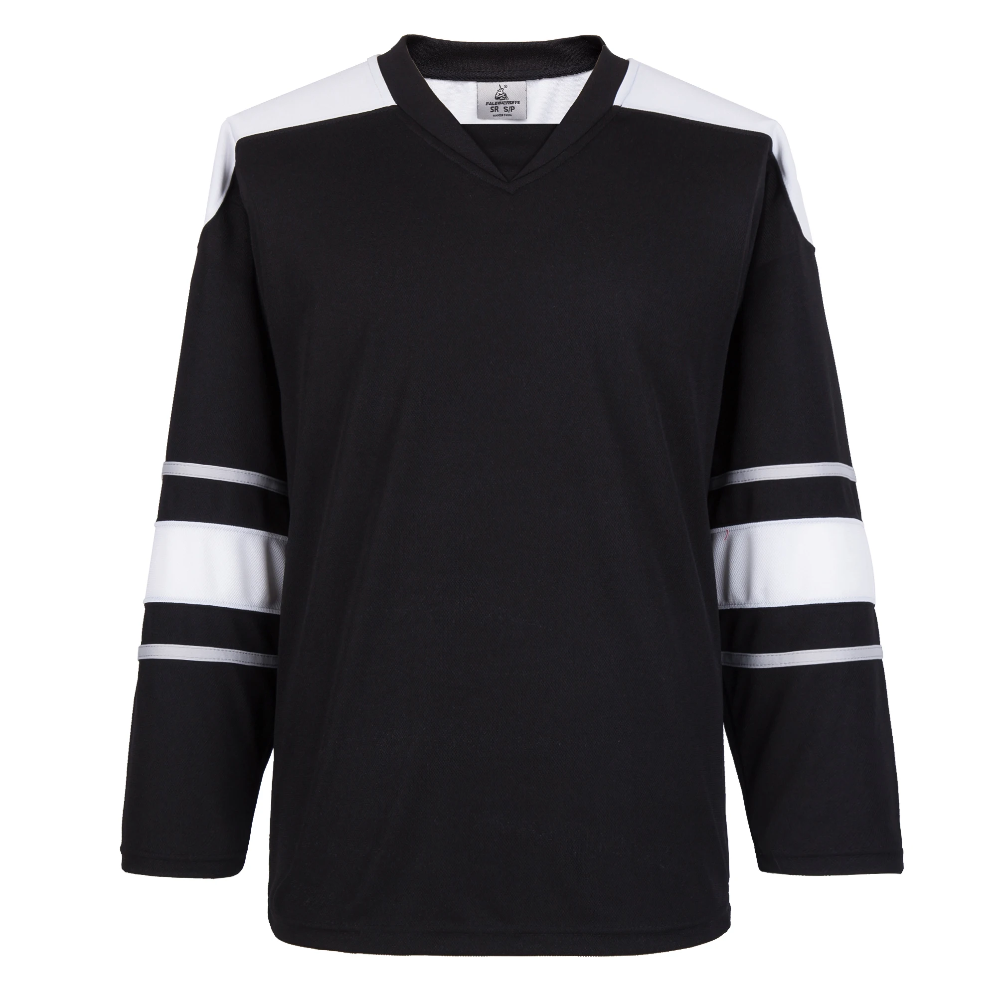 Black and white hockey jersey online