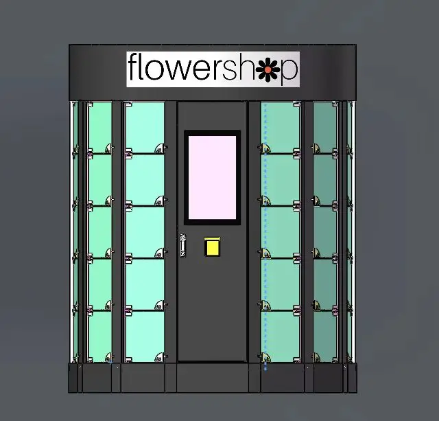 Haloo Vending Machine Supplier Custom Digital Beauty Vending Machine Fresh Smart Flower Automat Flower Vending Machine for Sale