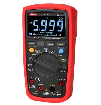 UNI-T UT139C Digital Multimeter Auto Range True RMS Meter Handheld Tester 6000 Count Voltmeter Temperature Test
