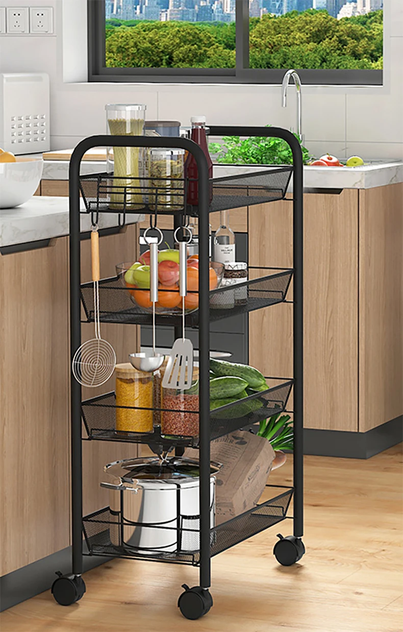 Estante Organizador Carrito Cocina Baño Sala 4 Niveles