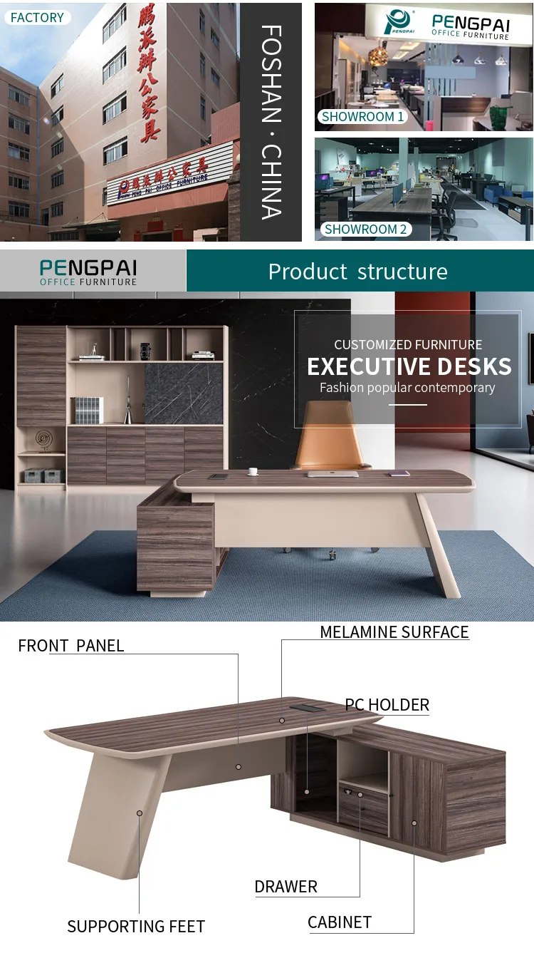 Wholesale modern commercial furniture wooden office table executive l shaped corner office desk