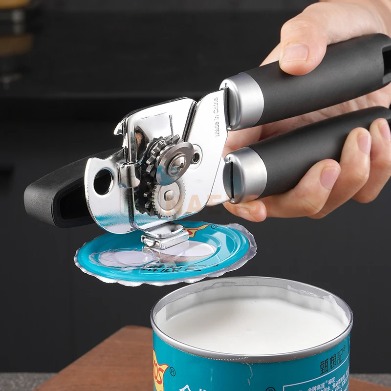 Hand Held Can Opener Smooth Edge,Strong Good Grips Safety Can Opener