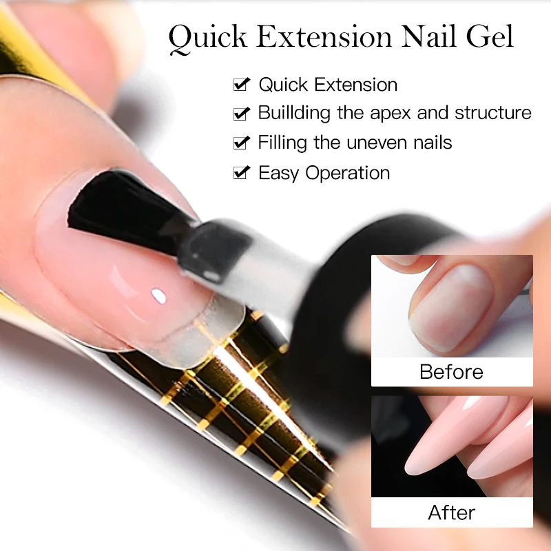 2025 Private Label Builder Hard Soft Gel in a Bottle for Nails Milky Liquid Builder in Bottle Construction Nail Extension Gel