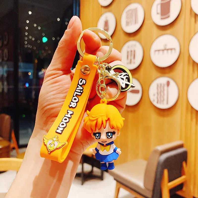 Anime Schlüsselanhänger Set – 4 Stück Strohhut Anime Figuren Als Niedliche Schlüsselbunde