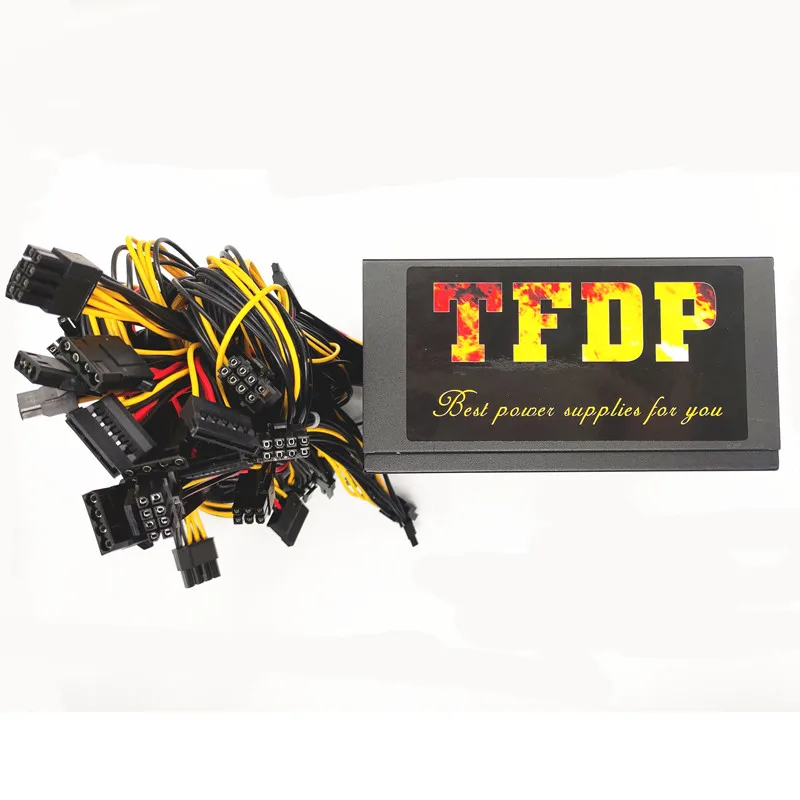 Блок питания ATX для компьютера, 1600 Вт, 6 ГП, 110 В, 220 В