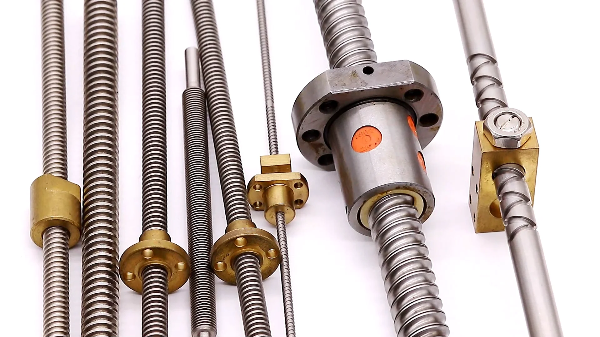 C7 Grade Rolling Ball Screw End Machining Single Nut Double Nut