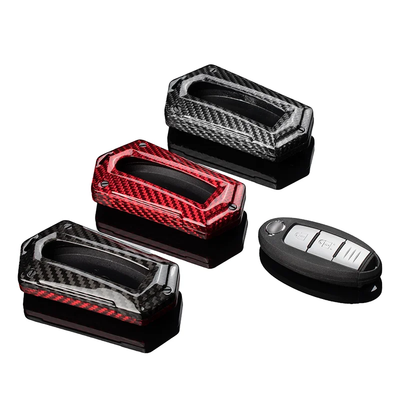T-carbon Key Fob Case Cover For BMW – Protective Shell Replacement (Red) - View #9