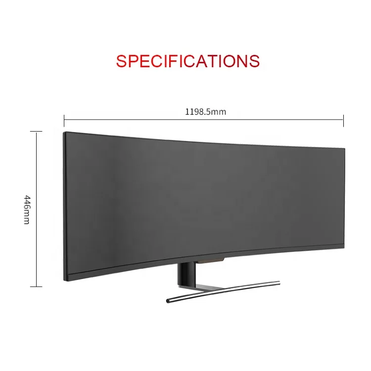 49インチ4K 144Hz PCデスクトップゲーミングモニターワイドR 1800曲面 