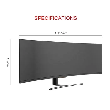 49インチ4K 144Hz PCデスクトップゲーミングモニターワイドR 1800曲面