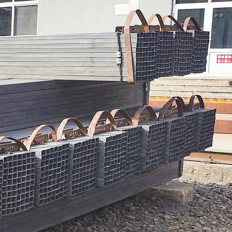Welded Steel Shs Box 200x200 Square Hollow Section 6mm Wall Thickness Iron Bar Pipe ERW for Structure Cutting Available