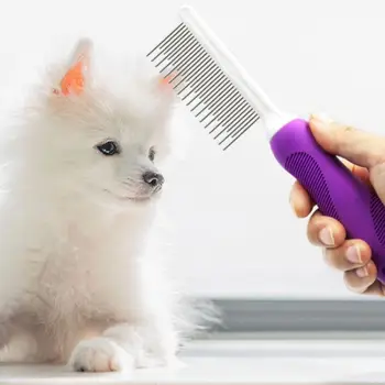 Pet grooming brush with Stainless Steel Teeth pet grooming comb for pet comb