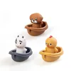 3 boats +3 farm animals (puppy+cow+chicken)