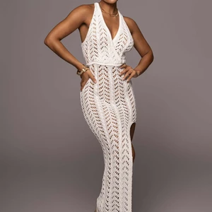 Top Quality Deep v Crochet Beachwear Swimwear Women Crochet Dress