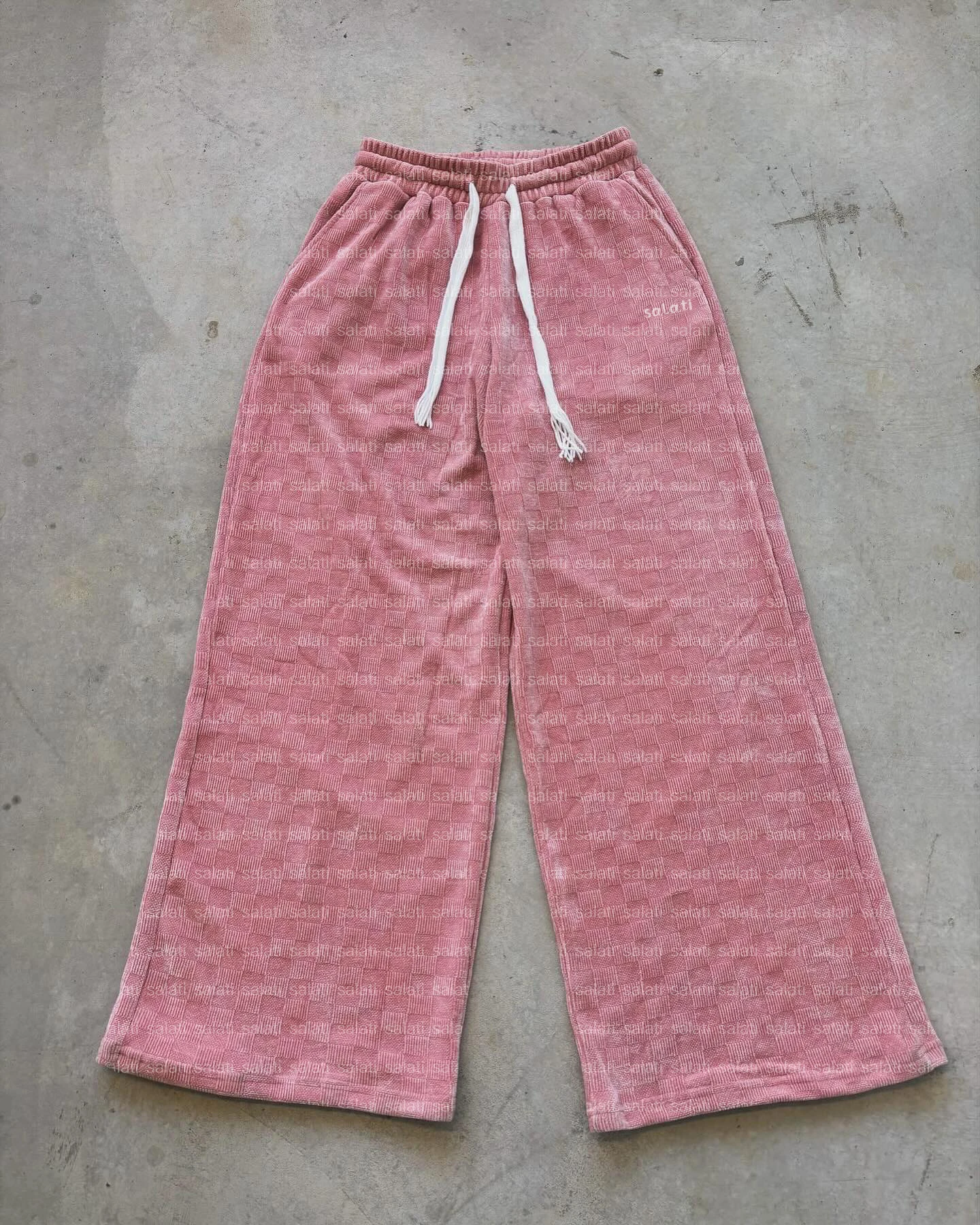 Custom Streetwear Baggy Sweatpants Blank Heavy Cotton Polyester Oversized Wide Leg Track Corduroy Jogger Flared Sweat Pants Men gallery 10