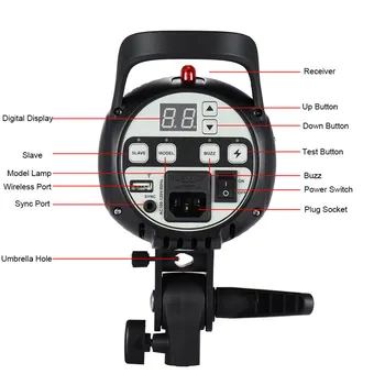 Original Godox Sk400 Studio Flash Strobe Light Photography 400W Flash Light detail image