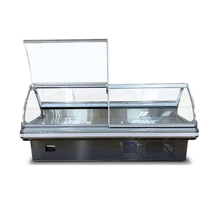 Counter Top Large Capacity Glass Cooked Deli Cold Food Storage Refrigerator Freezer
