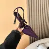 Satin purple 8cm