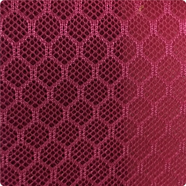 100% Polyester Honeycomb 3D Air Black Mesh Fabric Knitted Warp for Mattress Car Sofa Bag Other Uses