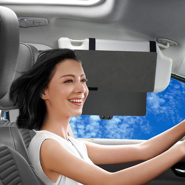 Car Vehicle  Sun Visor Extender Extension Front & Side Sunshade Car Interior Accessories