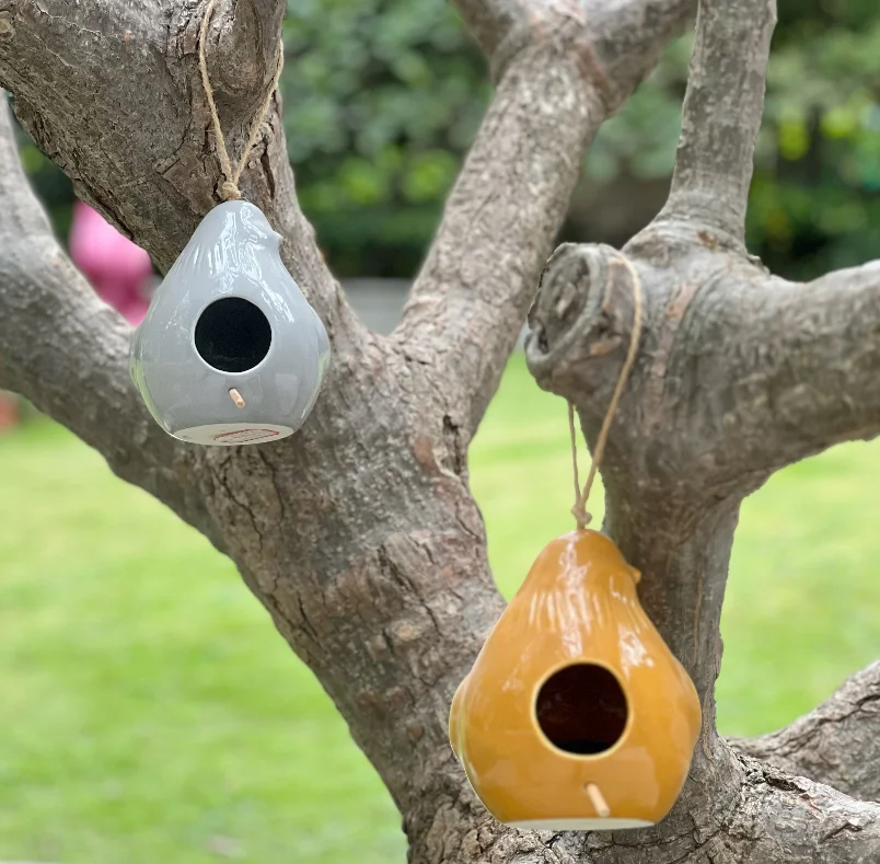 Modern Eagle shape bird houses Ceramic garden ornaments garden ornaments