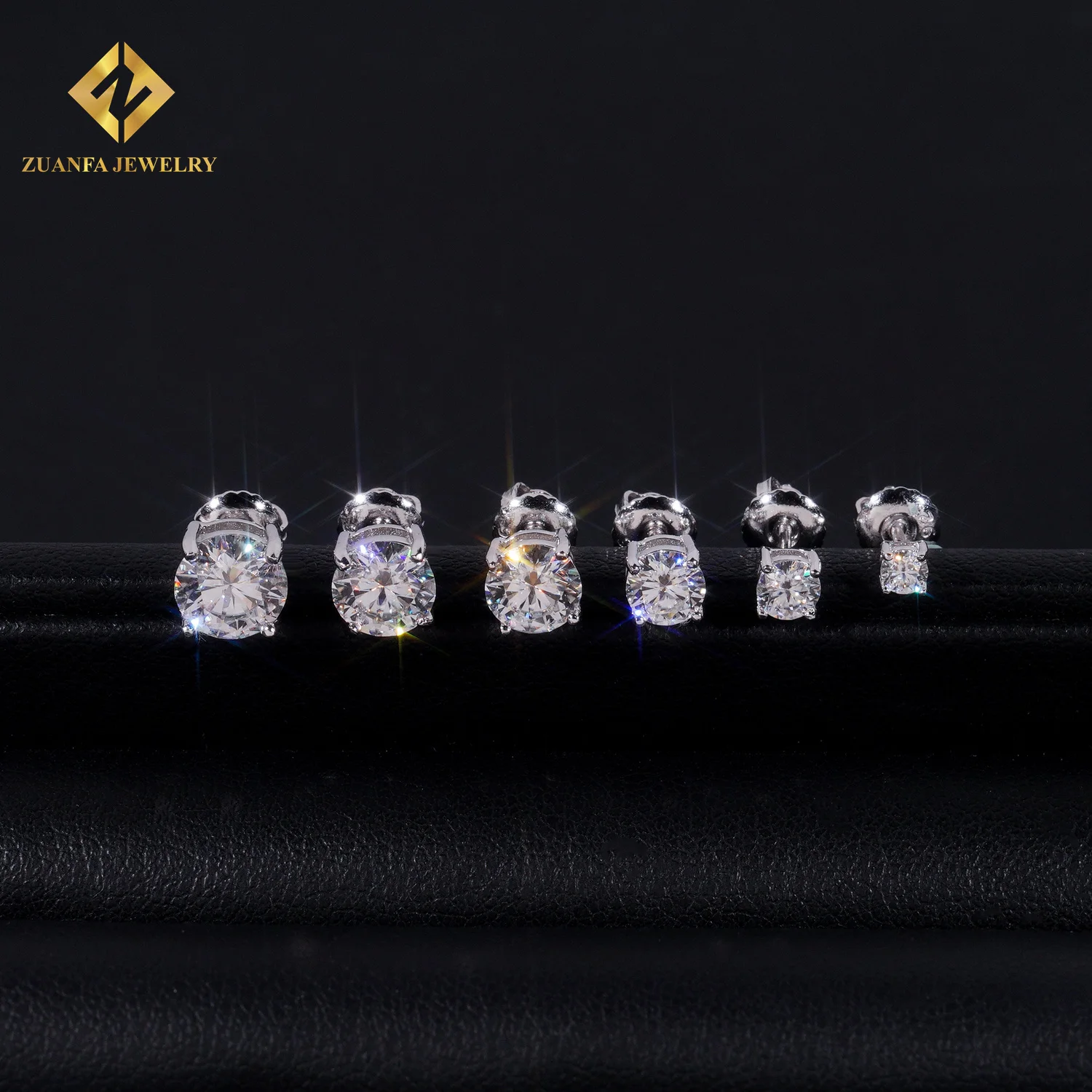 Ready to Ship Zuanfa Jewelry Round Brilliant Cut VVS GRA  display picture 1