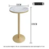 table haute-marbre-diamètre 55cmhauteur 105cm