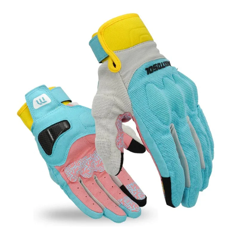 Multi-colored Gloves for Outdoor Activities Waterproof Breathable Touch Screen Riding Off-road Road Multi-purpose