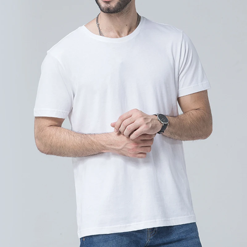 Quick Drying Breathable 100% Polyester Black Summer Men's T-Shirts Wholesale Cheap Custom Logo Plain Sports T Shirt for Men