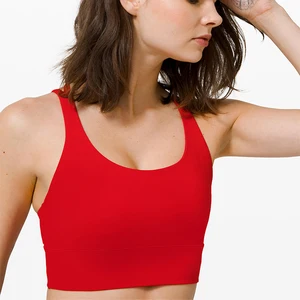Fashionable  Fitness Yoga Active Wear Cross Back Long Line Yoga Bra Sexy Sports Bra