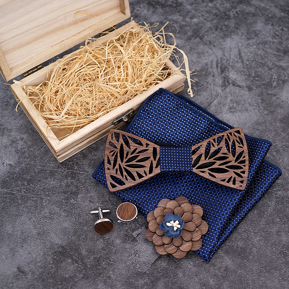 Wooden bow tie for men