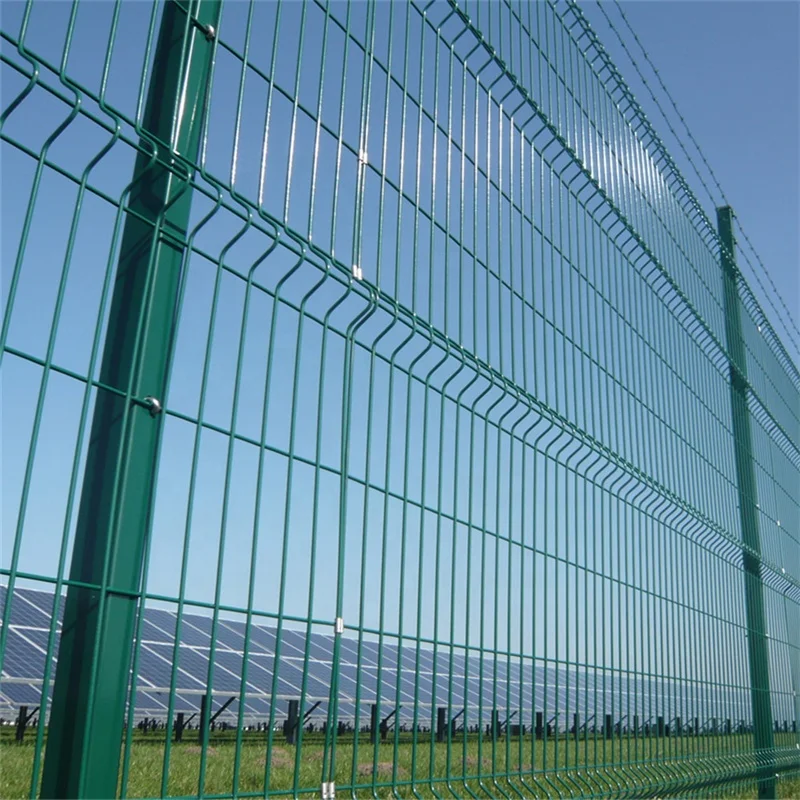 Customized 3D Metal Wire Fence Panel Home Garden V Folds Welded Wire Mesh Fence