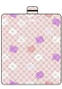 Light pink meow language ultrasonic picnic mat