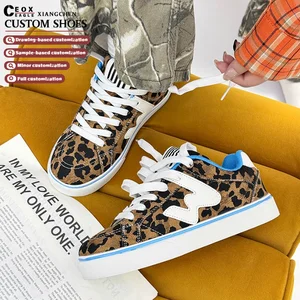 Custom Shoes Cushion Men Women Fashion Sneakers New Styles Trainer Sneakers Skateboard Shoes for Men Leopard Walking Style Shoes