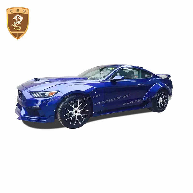 New Arrival CSS Design Oem Body Kit 2015 Mustang Fiber Glass Wide Body Kit