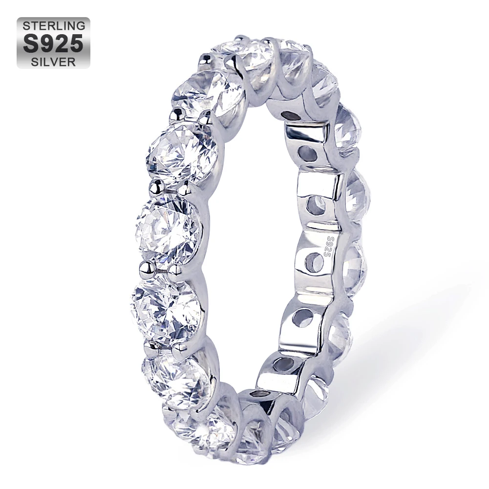 Bague Fiançailles Femme LIESON - Or Blanc Plaqué, Zircon Carré Unique, Cadeau Romantique Pour Occasions Spéciales - 3