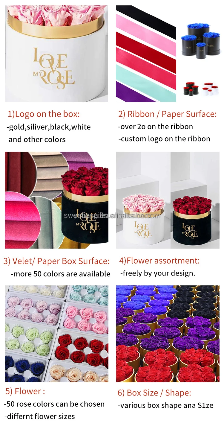 BASA Special Design Preserved Rose Flower Bouquet Preserved Hydrangea ...