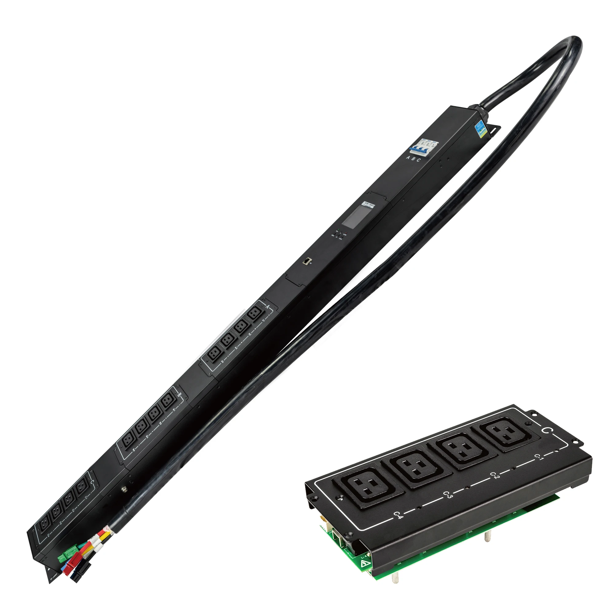 niversal Remote Monitored Management Power Distribution C19 Smart Metered Managed PDU For Mining