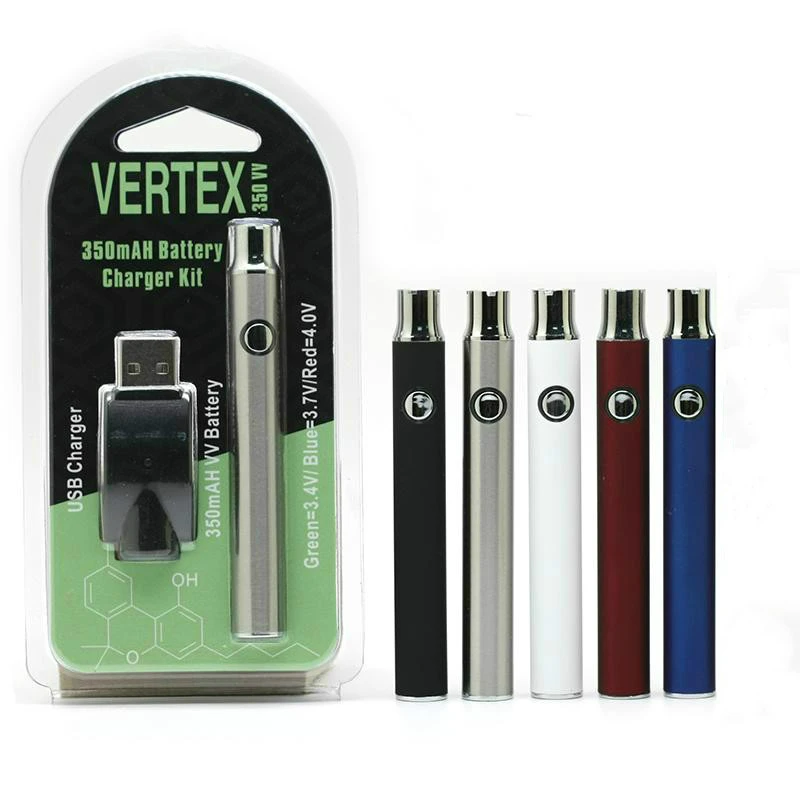 battery custom logo variable voltage preheat cbd vape pen 350mah