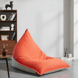 Ready to Ship High quality rectangle bean bag for living room reading and resting bean bag lazy sofa