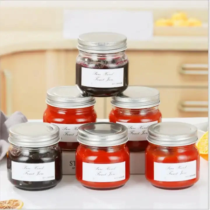 Wholesale Kitchen Wide Mouth Glass Pudding Pickle Jar Honey Storage Jar