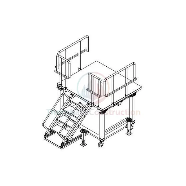 Portable Aft Cargo Ladder for Safe and Easy Access During Aircraft Maintenance for Outdoor and Workshop Use 6