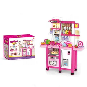 ITTL Hot Sell Kids Large Kitchen Set Toy Modern comfort Toy Kitchen for Girls Boys