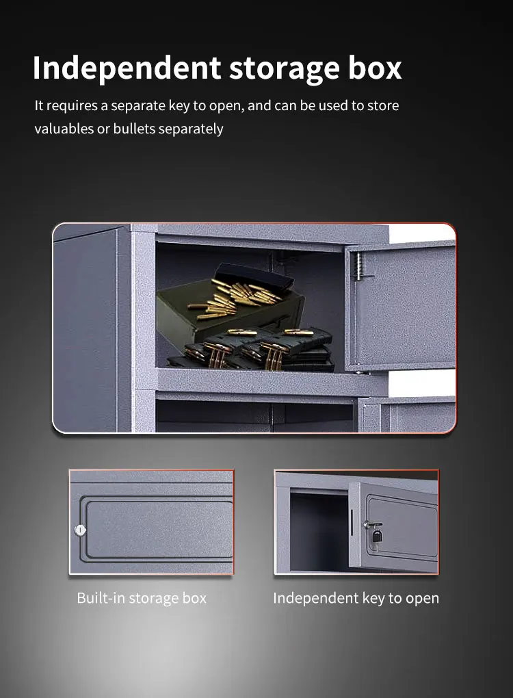 CEQSAFE High-end Home Security Box Fire Burglary Resistant Gun Safe Big Gun Safe Box manufacture