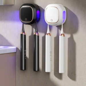 "Wall-Mounted UV Toothbrush Sterilizer for Couples-Dual Design"