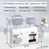 *Light Output:** 50W High-Intensity White Light