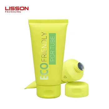 PCR Cosmetic Biodegradable Packaging Tube Recycled Eco Friendly Skincare Squeeze Soft PE Facial Wash Cleanser Plastic Cream Tube